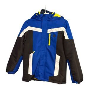 Canyon River Blues Boys' 3-In-1 Winter Jacket L (10/12)Blue/Yellow Coat Outdoors
